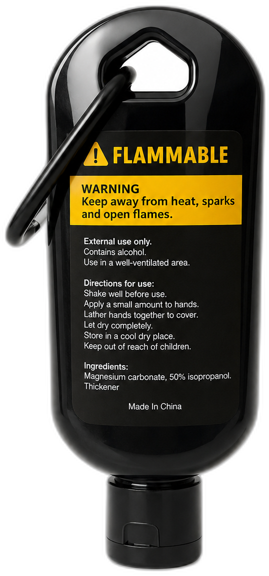 KOUXY Grip Mode Liquid Chalk — quick-dry formula bottle, side view