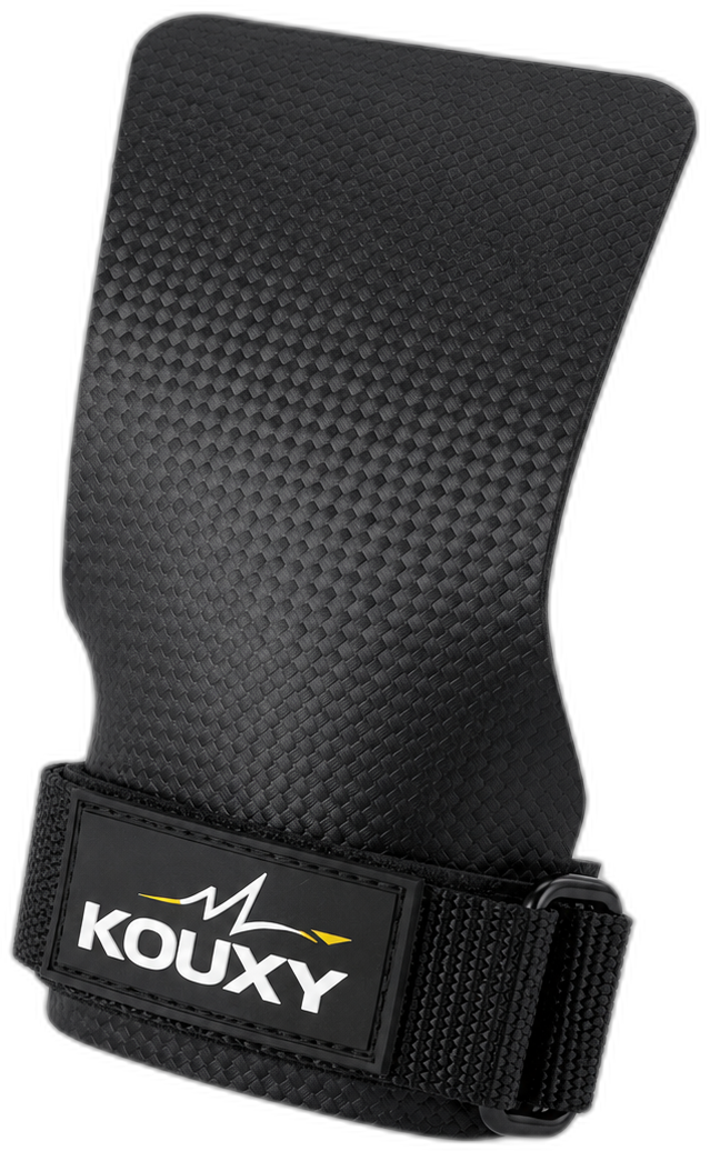 KOUXY Grip Pads — open-thumb design with wrist strap