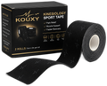 KOUXY Kinesiology Sport Tape — black athletic tape roll for muscle support