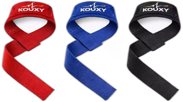 KOUXY Lifting Straps — heavy-duty padded weightlifting straps