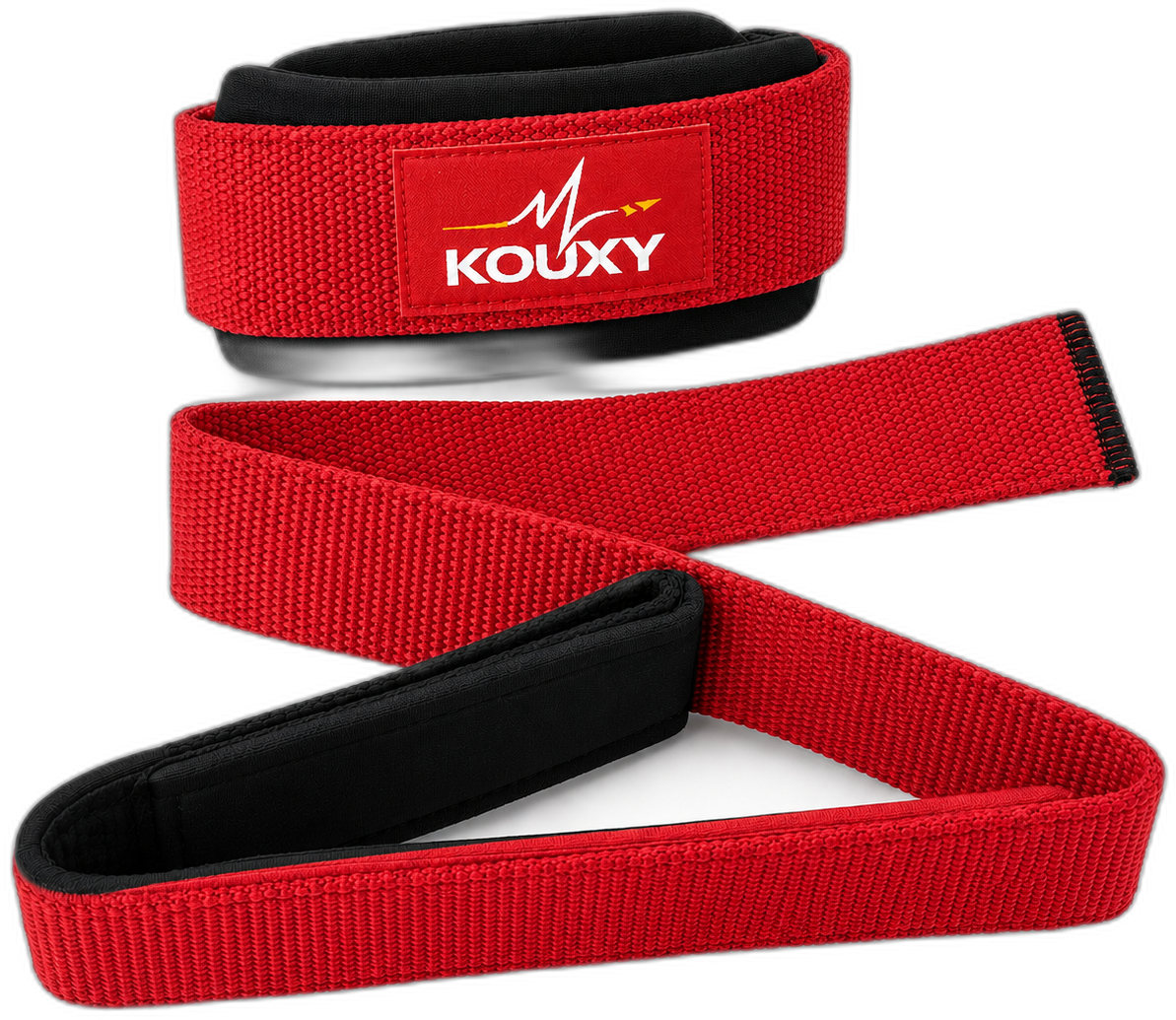 KOUXY Lifting Straps — pair of straps for deadlifts and rows