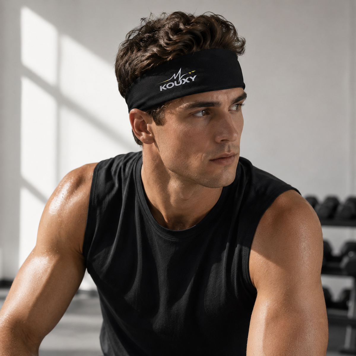 KOUXY Performance Headband — headband worn during training