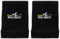 KOUXY Performance Wrist Bands — black wristband pair